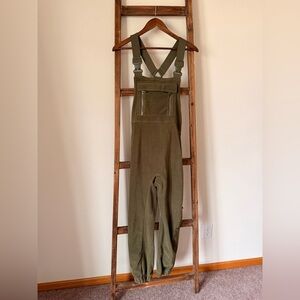 Olive Green Women's Overalls